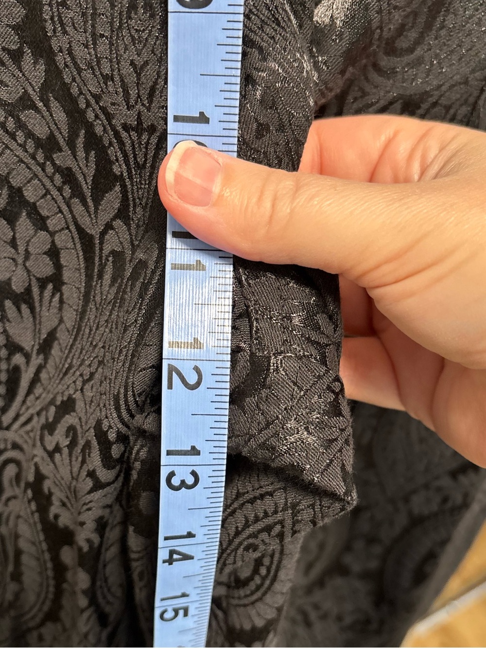 Vatpave black jacquard gothic pants, size XL. - Picture 9 of 9